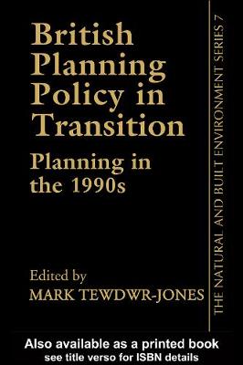 Book cover for British Planning Policy in Transition