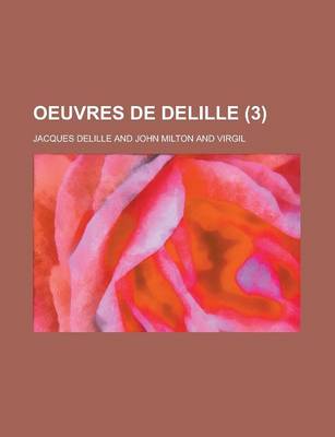 Book cover for Oeuvres de Delille (3 )