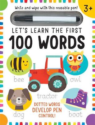 Book cover for Let's Learn: First 100 Words (Write and Wipe)