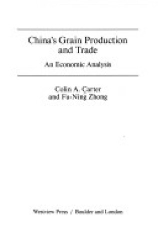 Cover of China's Grain Production And Trade