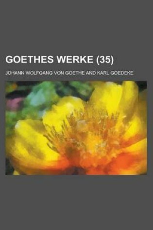 Cover of Goethes Werke (35)