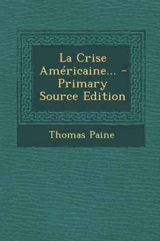 Cover of La Crise Americaine...