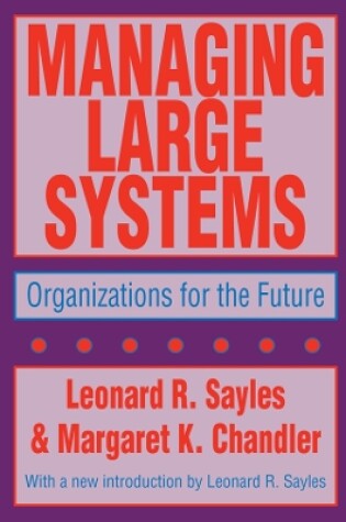 Cover of Managing Large Systems