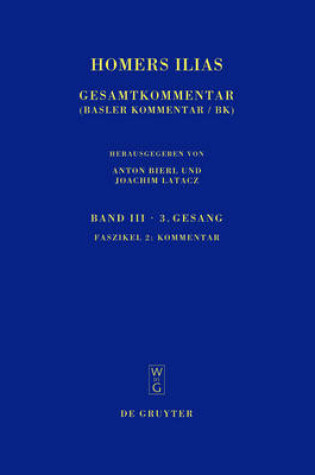Cover of Homers Ilias: Gesamtkommentar, Band III