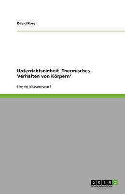 Book cover for Unterrichtseinheit 'Thermisches Verhalten von Koerpern'