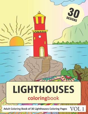 Book cover for Light Houses Coloring Book