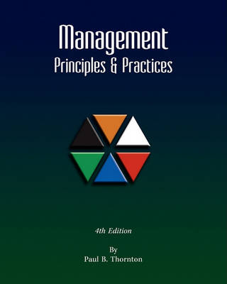 Book cover for Management Principles and Practice - Fourth Edition