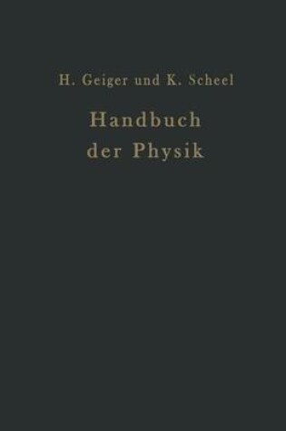 Cover of Handbuch Der Physik