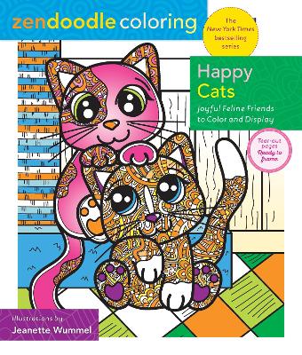 Book cover for Zendoodle Coloring: Happy Cats