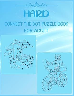 Book cover for Hard Connect The Dot Puzzle Book For Adult