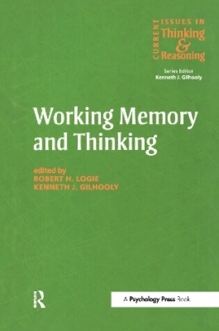 Cover of Working Memory and Thinking