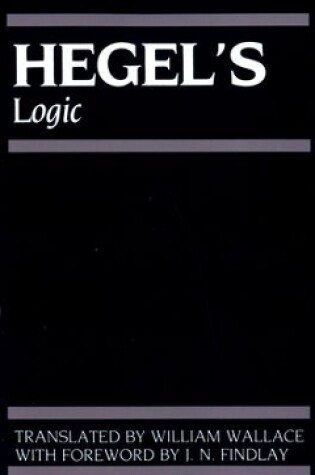 Cover of Hegel's Logic