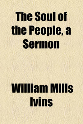 Book cover for The Soul of the People, a Sermon