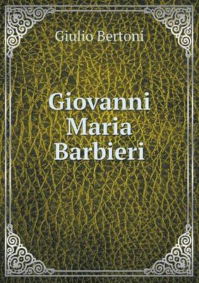 Book cover for Giovanni Maria Barbieri