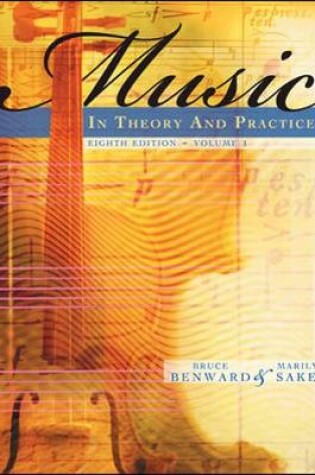 Cover of Music in Theory and Practice, Volume 1 with Audio CD