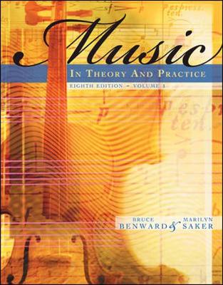 Book cover for Music in Theory and Practice, Volume 1 with Audio CD