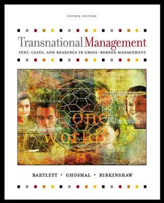 Book cover for Transnational Management: Text and Cases