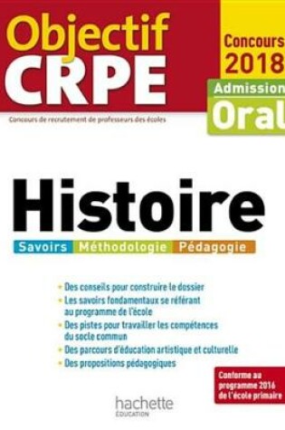 Cover of Objectif Crpe Histoire 2018