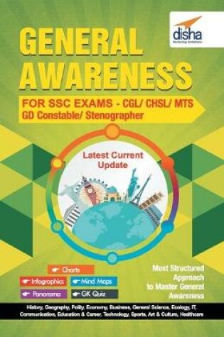 Cover of General Awareness for Ssc Exams Cgl Chsl Mts Gd Constable Stenographer