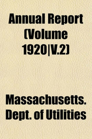 Cover of Annual Report (Volume 1920-V.2)