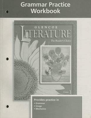 Book cover for Glencoe Language Arts Grammar Practice Workbook Grade 6