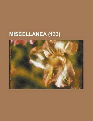 Book cover for Miscellanea (133)