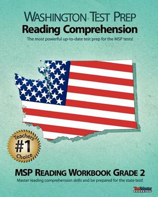 Book cover for Washington Test Prep Reading Comprehension Msp Reading Workbook Grade 2