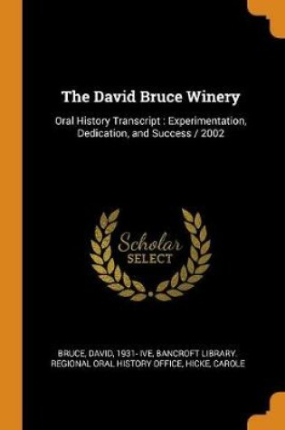Cover of The David Bruce Winery