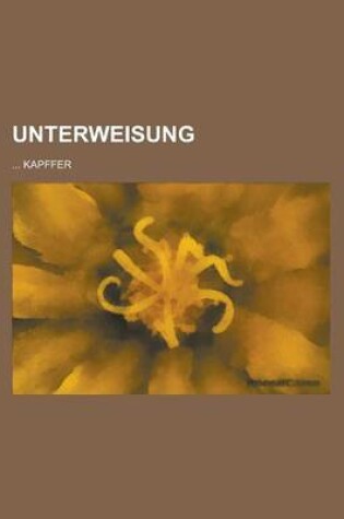 Cover of Unterweisung