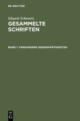 Cover of Vergangene Gegenwartigkeiten