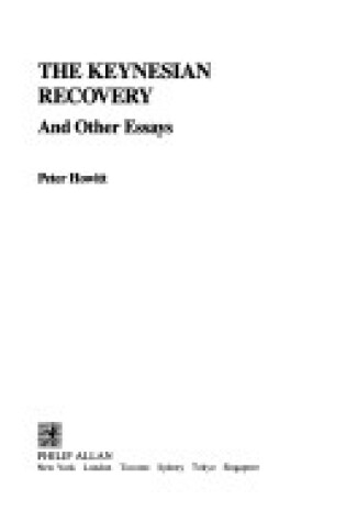 Cover of The Keynesian Recovery