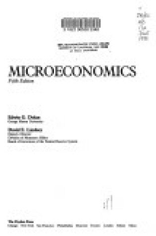 Cover of Microeconomics