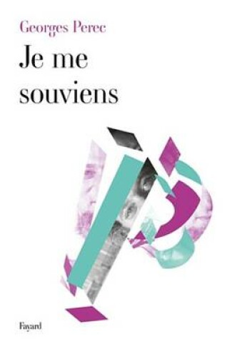Cover of Je Me Souviens