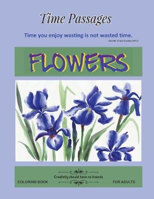 Book cover for Flowers Coloring Book for Adults