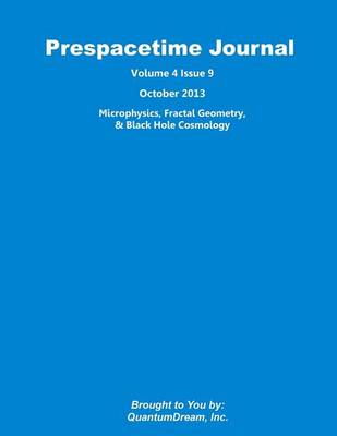 Cover of Prespacetime Journal Volume 4 Issue 9