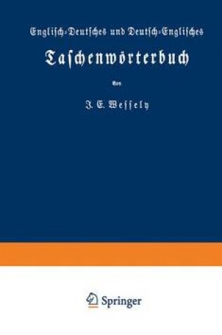 Cover of Englisch-Deutsches Und Deutsch-Englisches Taschenwoerterbuch