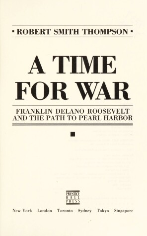 Book cover for A Time for War