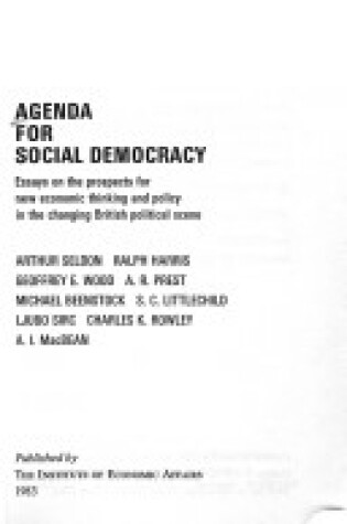 Cover of Agenda for Social Democracy