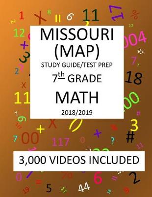 Book cover for 7th Grade MISSOURI MAP, 2019 MATH, Test Prep