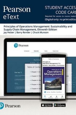 Cover of Principles of Operations Management