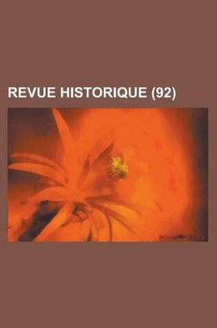 Cover of Revue Historique (92)