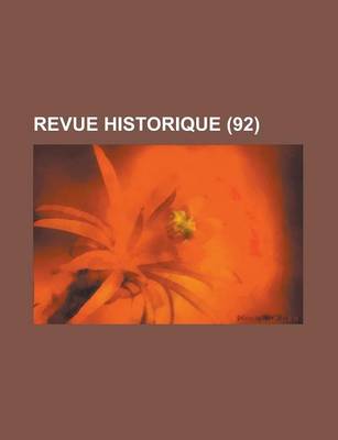 Book cover for Revue Historique (92)