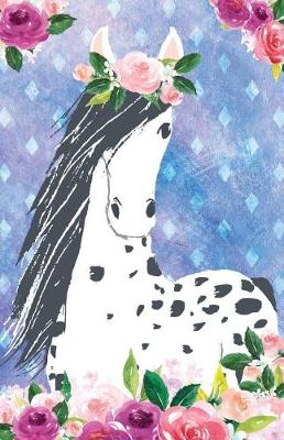 Book cover for Journal Notebook For Horse Lovers Appaloosa In Flowers