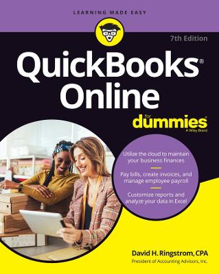 Book cover for QuickBooks Online For Dummies, 7e