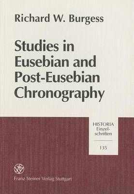 Cover of Studies in Eusebian and Post-Eusebian Chronography