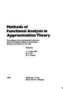 Book cover for Methods of Functional Analysis in Approzimation theory