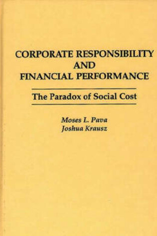 Cover of Corporate Responsibility and Financial Performance