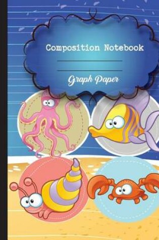 Cover of Graph Composition Notebook 8" x 10",120 Pages, Animal Potter style seamless