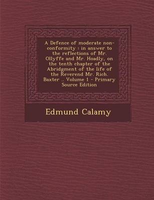Book cover for A Defence of Moderate Non-Conformity