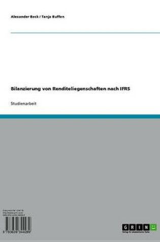 Cover of Bilanzierung Von Renditeliegenschaften Nach Ifrs